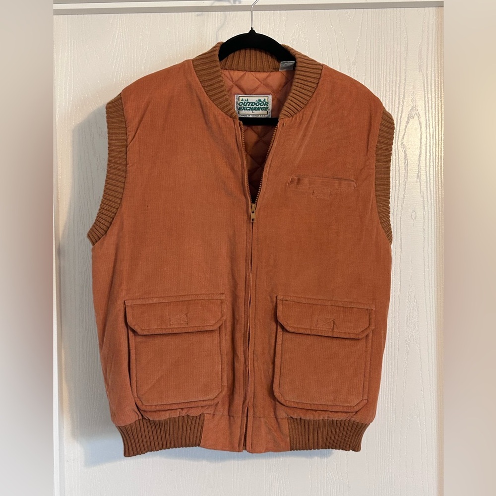 Outdoor Exchange | Vintage Warm Brown Corduroy Vest | Size Large